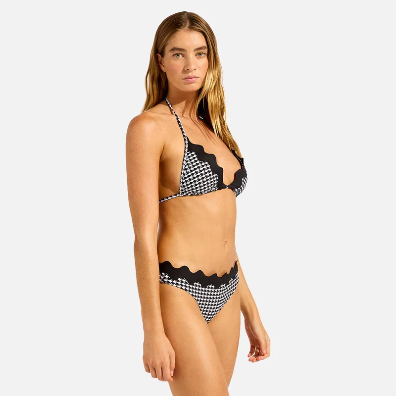 Seafolly  Gia Check Ric Rac Hipster Bikini Bottom - Women for Women | Best Price UAE