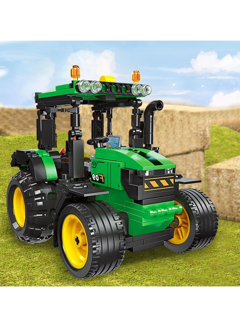 لعبة تركيب جرار زراعي للأطفال – تصميم واقعي ملون يشجع على اللعب الإبداعي وتنمية المهارات الهندسية والبنائية.   يتكوّن من قطع بلاستيكية آمنة وسهلة التركيب، ويُعد خيارًا رائعًا لهواة المكعبات ومحبي الآليات. مناسب للأطفال من عمر 6 سنوات فما فوق - Image 2