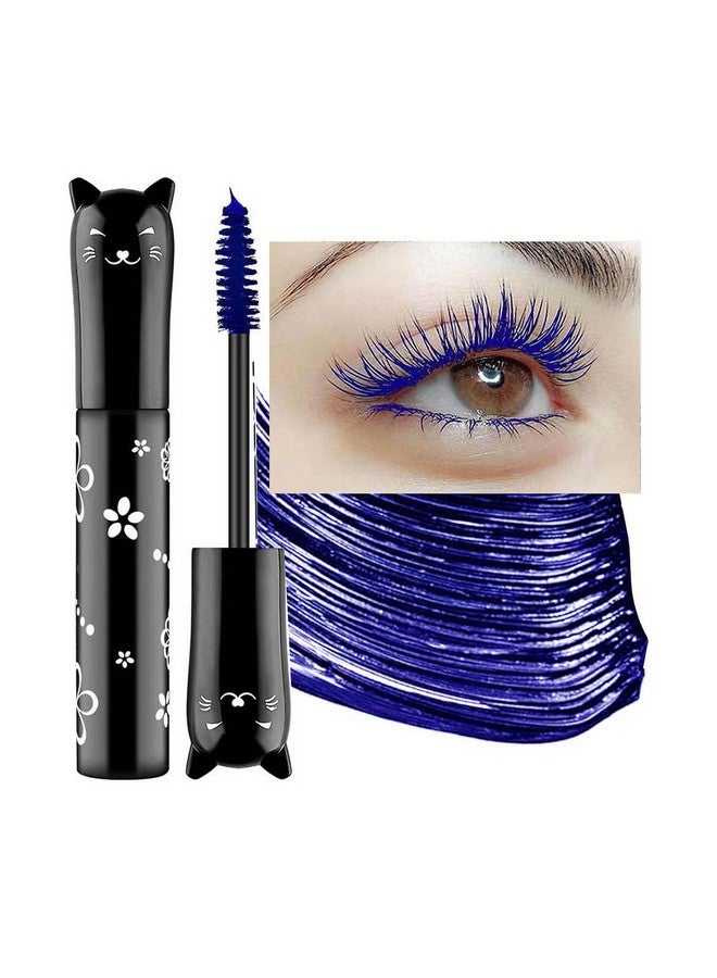 TWLBXMG Blue Mascara For Eyelashes Waterproof Voluminous Natural Hypoallergenic Colored Best Benefit Volumizing Lengthening Curling Defining Washable Blue Lashes Eyelashes Mascara Navy - Image 1