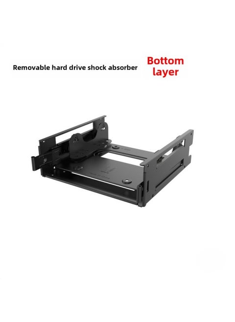 Withdrawable Shock Absorber Bracket 12cm Fan Position 3.5 Hole Position Multi-disc Position Superposition External Box-Color:Bottom Layer