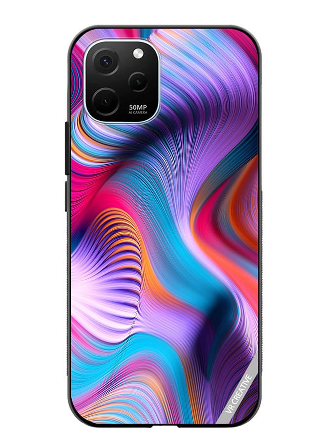 VR CREATIVE Protective Case Cover For Huawei Enjoy 50z Modern Abstract Design Multicolour - Image 1