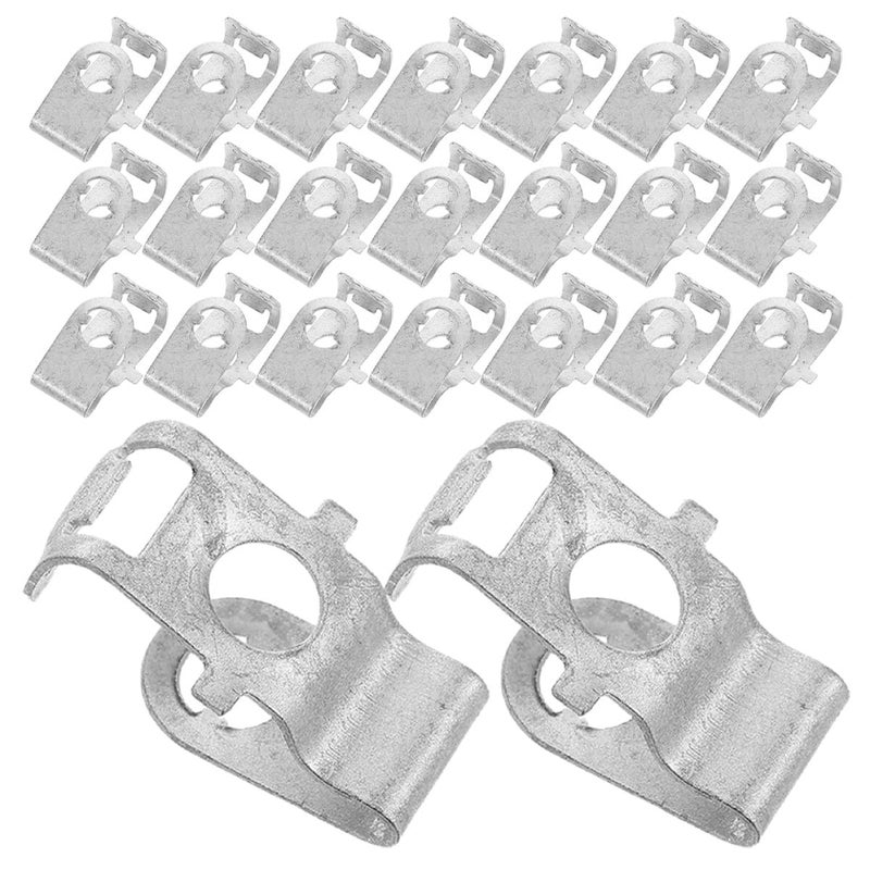 50pcs Transmission Skid Plate Metal Self-Tapping Screws Automotive Engine Fasteners Screw Base Clips for Engine Cover Retainer and Bumper Assembly - Image 1