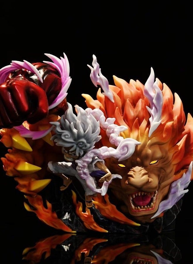 One Piece Luffy Gear 5 Nika Action Figure with Glowing Feature，Anime Collectible, Desk Decoration, Perfect Birthday Gift，17cm - Image 3