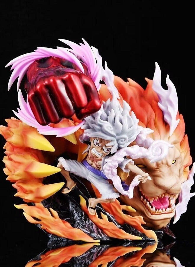 One Piece Luffy Gear 5 Nika Action Figure with Glowing Feature，Anime Collectible, Desk Decoration, Perfect Birthday Gift，17cm - Image 1
