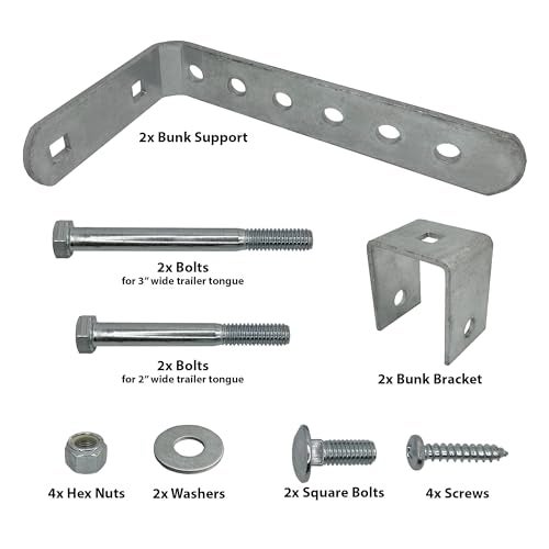 AA Galvanized Bunk Support and Bracket Assembly for Jon Boat Bunk Not Included 1 - Image 3