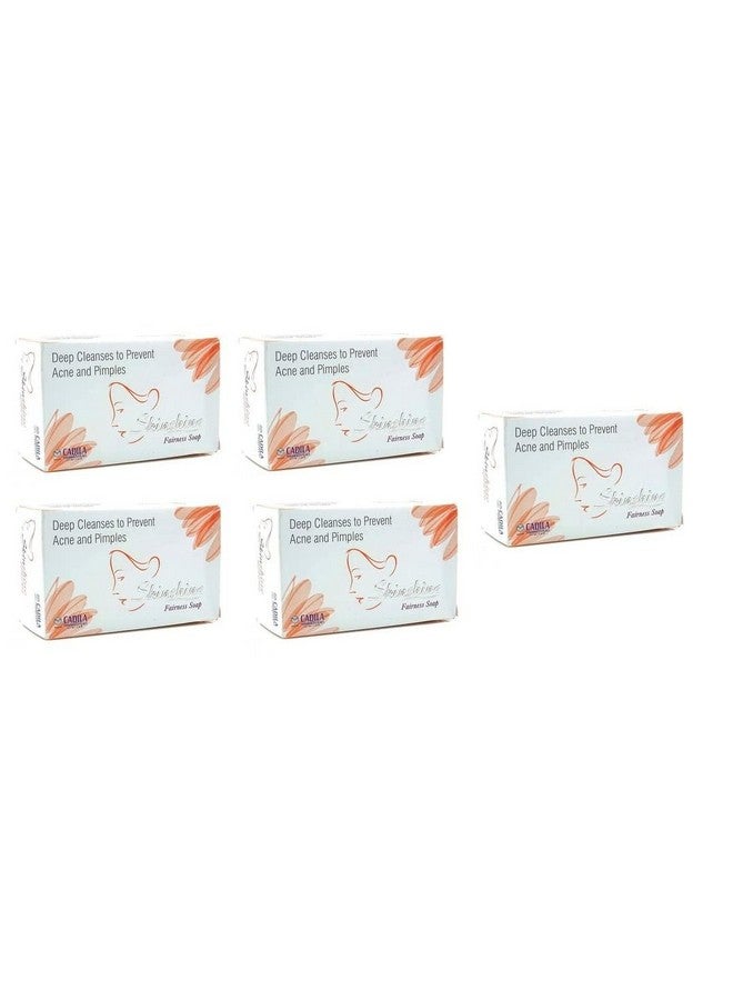 Generic mak-up Skinshine Fairness Bar Soap For Acne Prone Oily Skin Item 75 Grm Pack Of 5  - Image 2