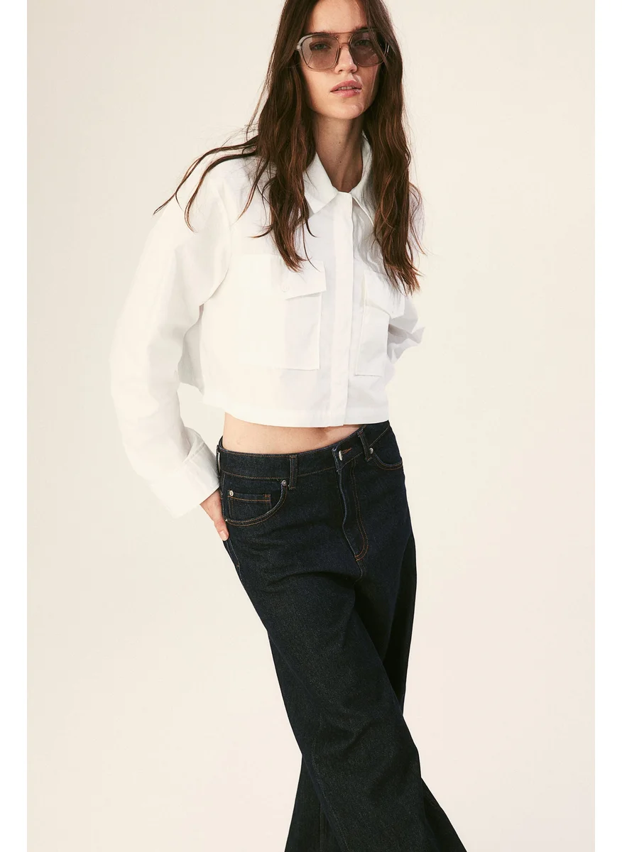 H&M Cropped Cargo Shirt