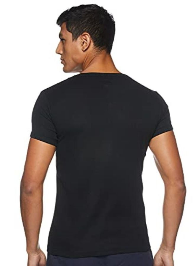 Eviking's Men's Stretchable 100% Cotton Free Size T-Shirt Blackish Blue - Image 4