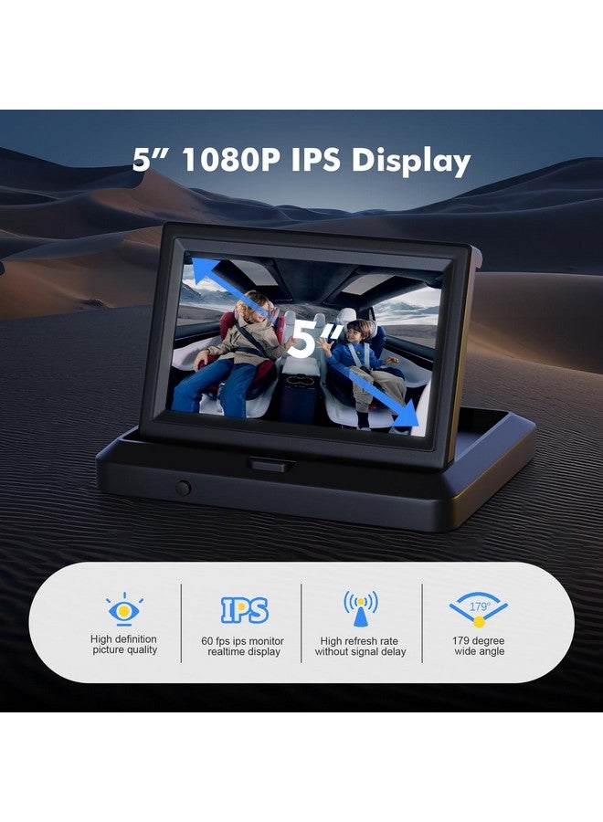 Itomoro Baby Car Camera HD 1080P Dual-Channel Display Baby Car Monitor with 2 IR Night Vision Camera, Easily Install 5'' Car Camera for Baby with Crystal Clear Wide View for Rear Facing Seat ACZ424 - Image 4