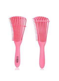 Beaute Secrets Beauté Secrets Detangler Hair Comb Brush for Adults and Kids Wet & Dry Hair, Removes Knots and Tangles Pain Free (Pink)  - Image 1