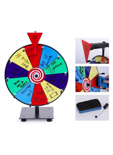 18 Nch Heavy Duty Spnnng Prze Wheel - 14 Slots Color Tabletop