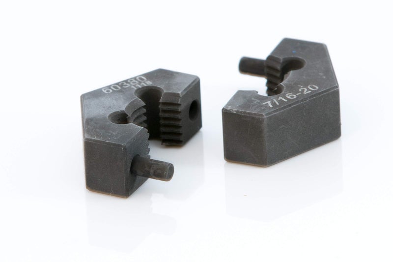 Steelman 7/16-20 SAE Split Die Thread Chaser, Indexing Pins, Steel, Repairs Threads on Wheel Studs and Bolts - Image 2