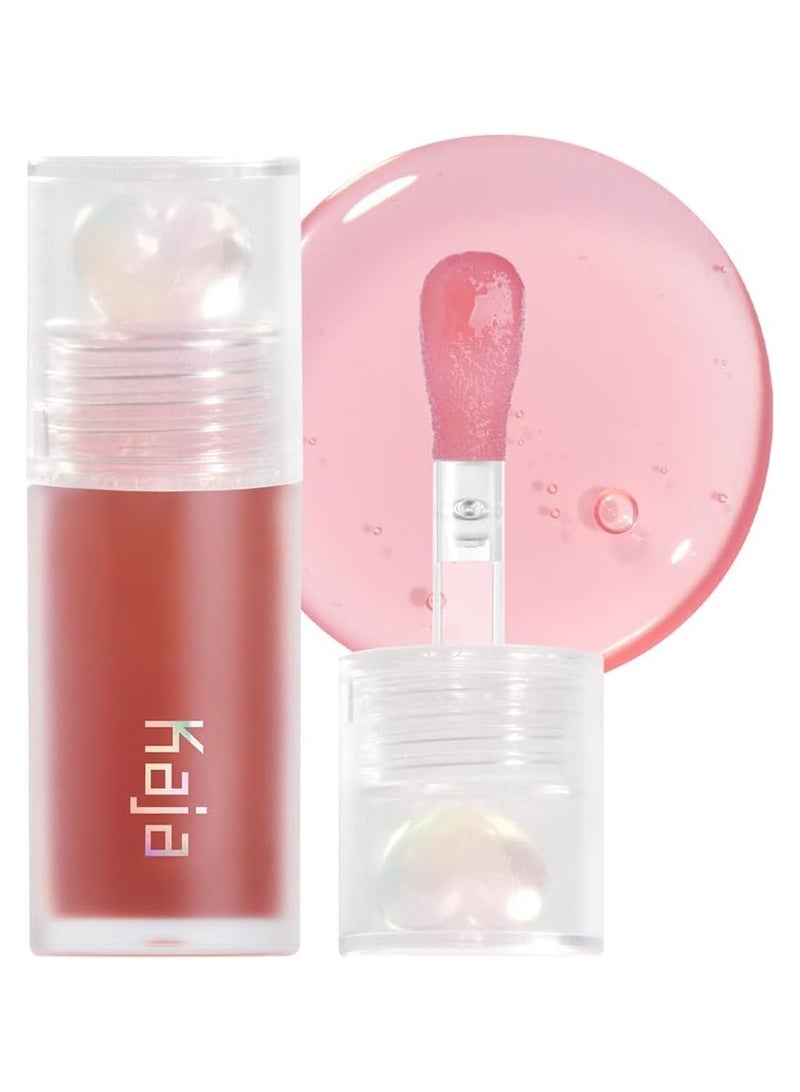 KAJA Juicy Glass Lip Oil - Plum Paloma - Clear Tint Gloss Plumper - Hydrating Lightweight Shine with Vitamin Tree Fruit Oil, Vegan Cruelty-Free 4ml - Image 1