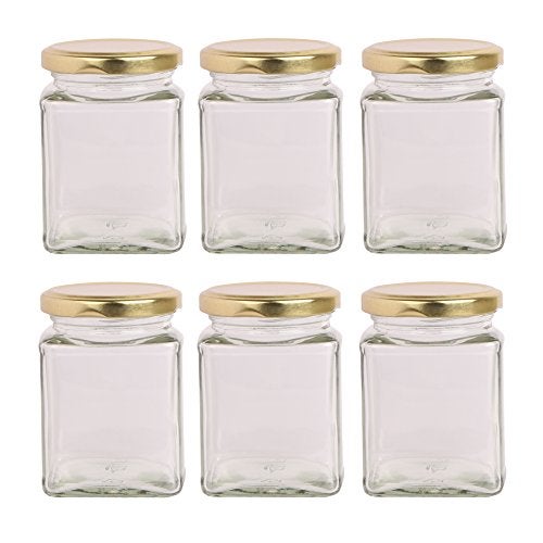 Pure Source India Squire Glass Cookie Jars – 150 Ml, 12 Piece, Transparent - Image 1