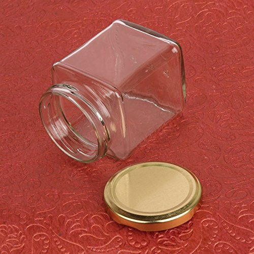 Pure Source India Squire Glass Cookie Jars – 150 Ml, 12 Piece, Transparent - Image 4