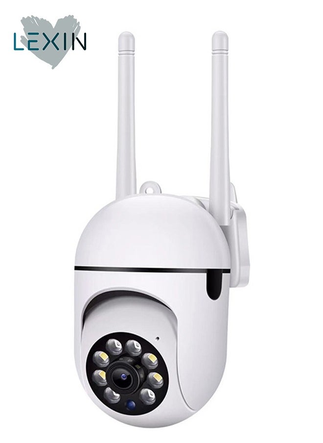 LEXIN Security Cameras, 2.4GHz & 5G WiFi Cameras Home Security, 1080P Dome Surveillance Cameras 360° View, Waterproof Security Camera with Motion Detection, 2-Way Audio (TF Card Storage not included)  - Image 1