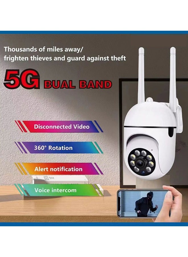 LEXIN Security Cameras, 2.4GHz & 5G WiFi Cameras Home Security, 1080P Dome Surveillance Cameras 360° View, Waterproof Security Camera with Motion Detection, 2-Way Audio (TF Card Storage not included)  - Image 5