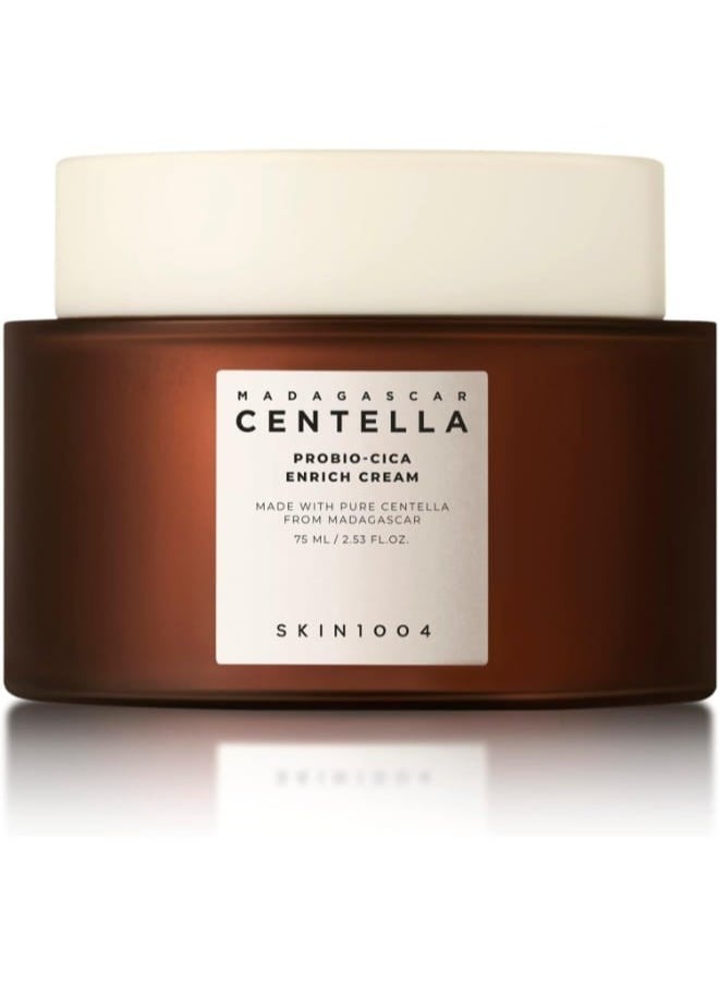 SKIN 1004 - Madagascar Centella Probio-Cica Enrich Cream, Formulated Probio-Cica And Teca For Calming Effects 50Ml Skin1004 Brown - Image 1