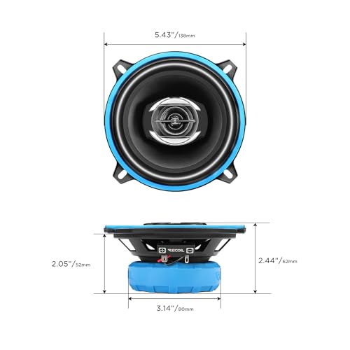RECOIL RCX525 Echo Series 5.25-Inch Car Audio Coaxial Speaker System - Image 5