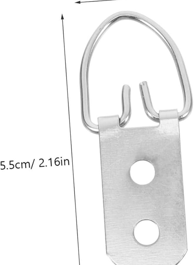 حلقات D ثقيلة لتعليق الصور 12 قطعة لتثبيت الأعمال الفنية والمرايا وزخارف الحائط بأمان - Image 3