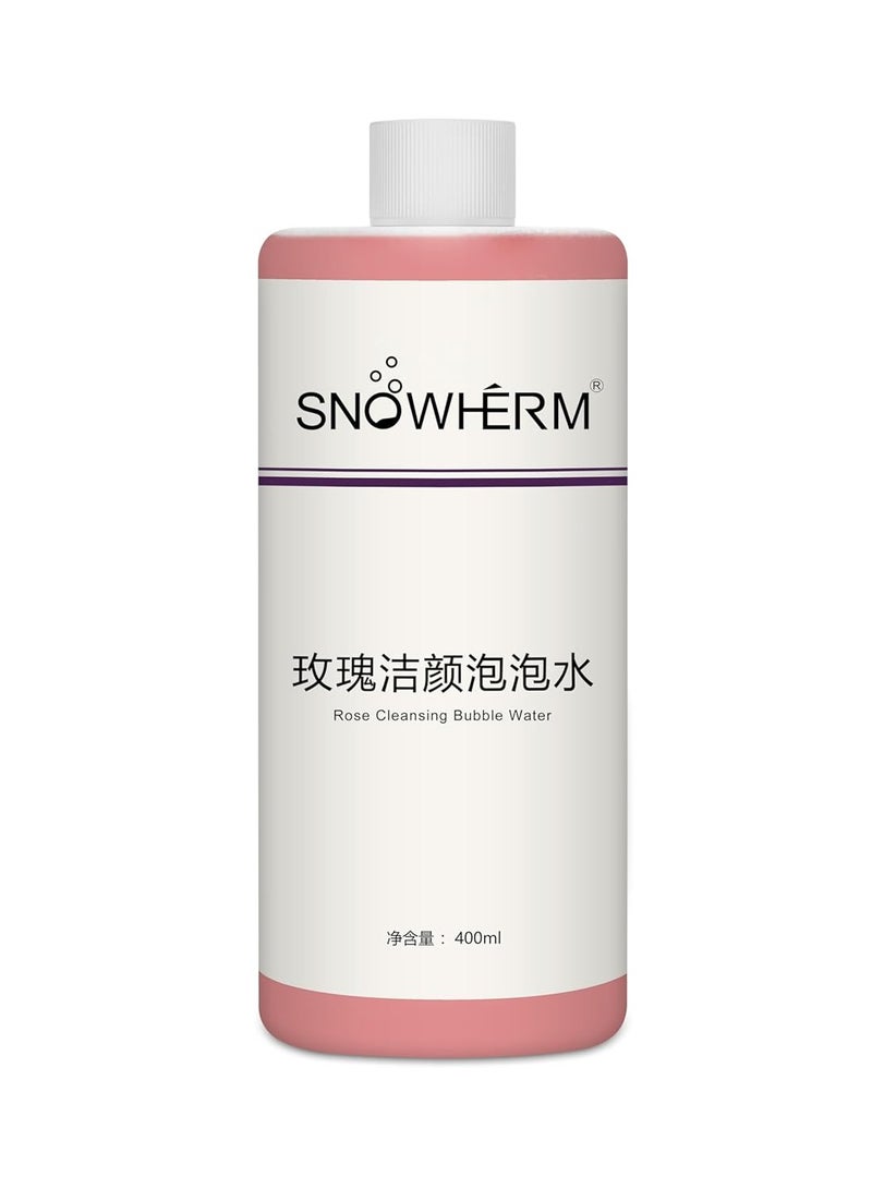 Elitzia ELitzia Oxygen Bubble Machine Special 400ml/13.5Fl.oz Rose Beauty Bubble Solution for Deep Facial Cleaning Moisturizing and Oil Control Water Element Essence Bubble Liquid ETD061(Rose) - Image 1