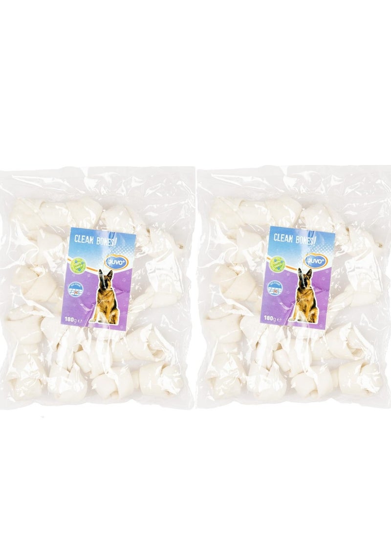 duvo Plus Dog Chew Boneata Bones Value Pack 18pc 10cm For Strong Healthy Teeth (Pack of 2) - Image 1