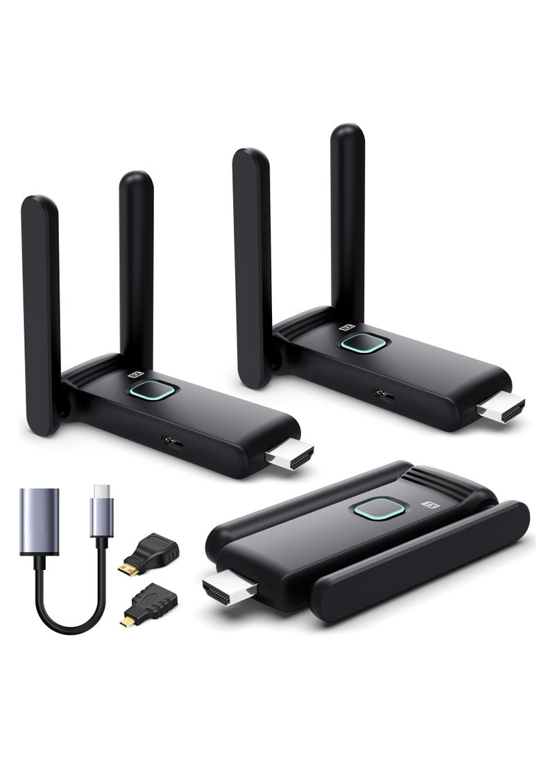 جهاز إرسال HDMI لاسلكي 1 وجهاز استقبال4، محول تحكم عن بعد لاسلكي HDMI، توصيل وتشغيل 50 متر  - Image 4