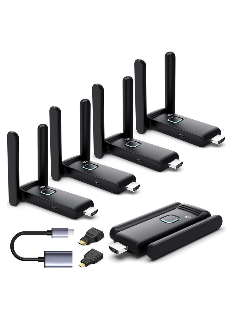 جهاز إرسال HDMI لاسلكي 1 وجهاز استقبال4، محول تحكم عن بعد لاسلكي HDMI، توصيل وتشغيل 50 متر  - Image 1