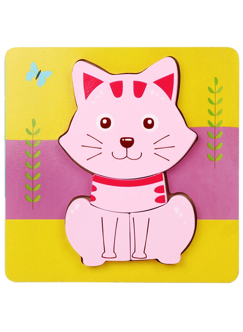 أحجيات الصور المقطوعة من الرسوم المتحركة الخشبية التعليمية للأطفال، حقيبة هدايا مناسبة - Image 1