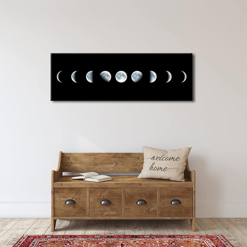 Pyradecor Large Abstract Space Black and White Canvas Prints Wall Art Pictures Paintings for Living Room Bedroom Home Decorations Modern Landscape Giclee Artwork - Image 4