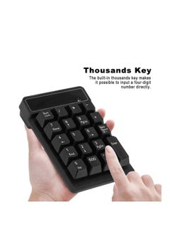 Excefore Bluetooth Numeric Keypad, Wireless 19-Keys Number pad, Portable Mini Accounting Multi-Function Number Keypad, with 10m Transmission Distance and 10 Million Clicks, for Laptop, Notebook Tablet  - Image 3