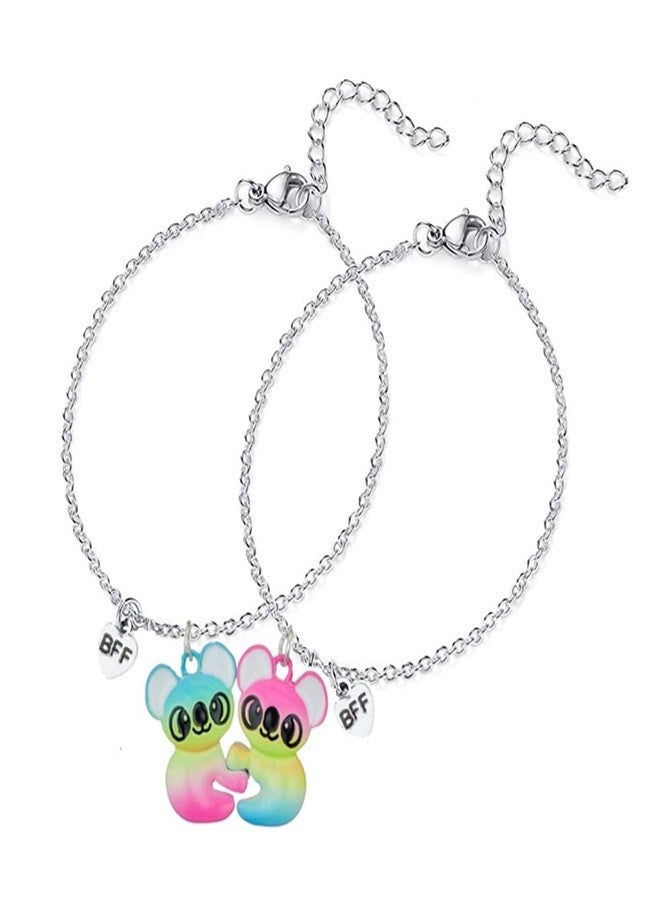 Pingyongchang Frienship Bracelet for 2 Best Friend Bracelets Koala Matching Bracelet for Women Friends Long Distance Birthday Gifts Jewelry - Image 2
