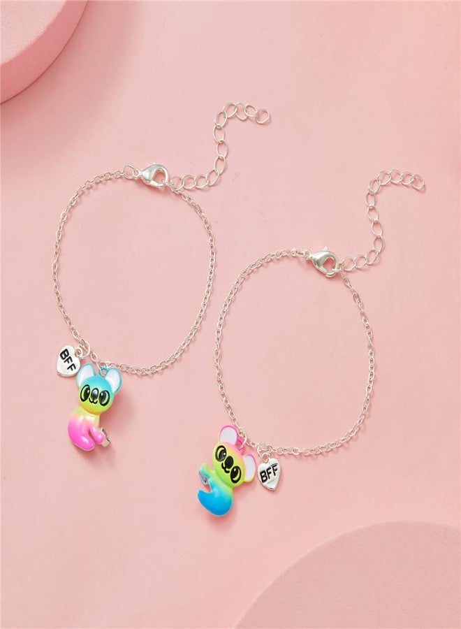 Pingyongchang Frienship Bracelet for 2 Best Friend Bracelets Koala Matching Bracelet for Women Friends Long Distance Birthday Gifts Jewelry - Image 3