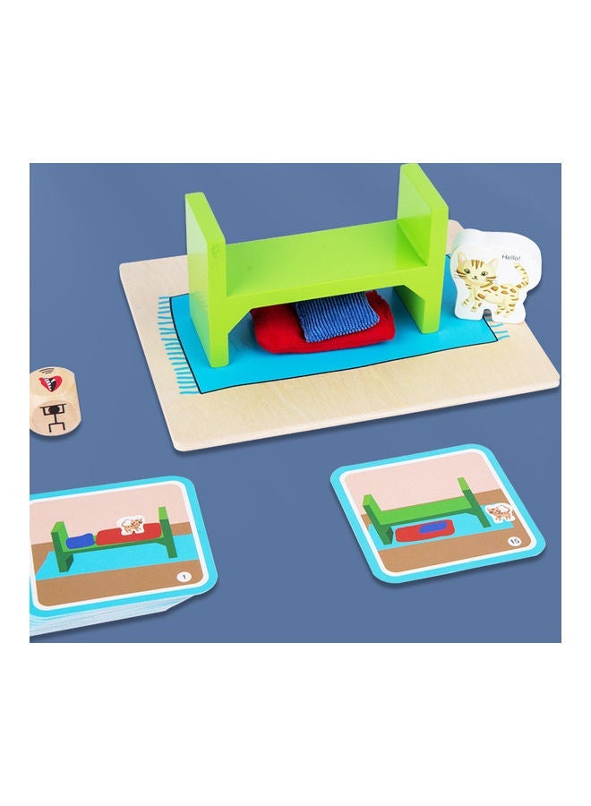 NIBEMINENT Finding Xiaobei Cat Wooden Toys 14x19.3x7.5cm - Image 2