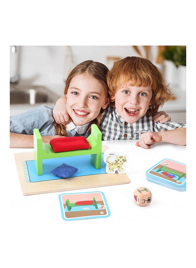 NIBEMINENT Finding Xiaobei Cat Wooden Toys 14x19.3x7.5cm - Image 4