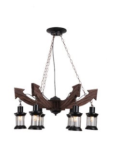 Best Power Rustic 6-Light Chandelier – Model 6617-6 | Vintage Farmhouse Design | Adjustable 60cm Chain | E27 Base (Bulbs Not Included)  - Image 2