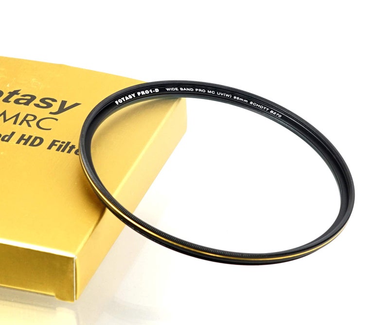 Fotasy 95mm Ultra Slim UV Protection Lens Filter, Nano Coatings MRC Multi Resistant Coating Oil Water Scratch, 18 Layers Multi-Coated 95 mm MCUV Filter, Transmission Rate â‰¥ 99.7%, Schott B270 Glass - Image 1