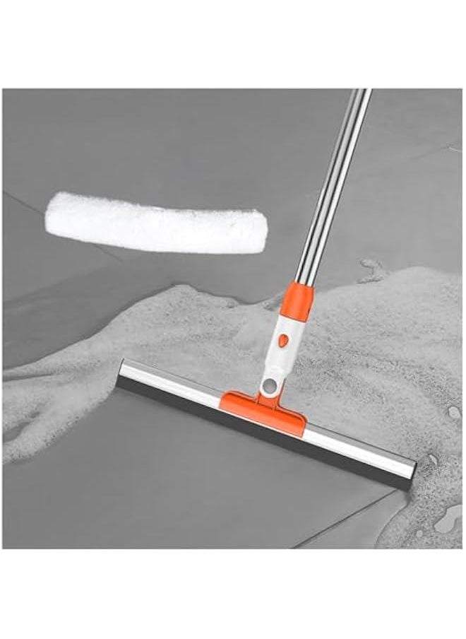 HOOKOR Window Squeegee Cleaner, 180° Rotation Household Squeegees Washing Kit with Microfiber Scrubber for Window, Glass Door, Car, Floor (41-03)  - Image 1