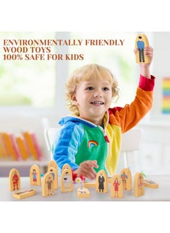 Set Of 30 Wooden Community Helpers Toys Wood Multicultural Career Figures Culturally Diverse Wooden Blocks Small Wooden People Figurines For Classroom Diversity Block Play (Wooden Color) - pzsku/ZCFF69C6C73A3698F723AZ/45/_/1733730402/5cb11a77-e348-4293-b3c5-86b228f5b544