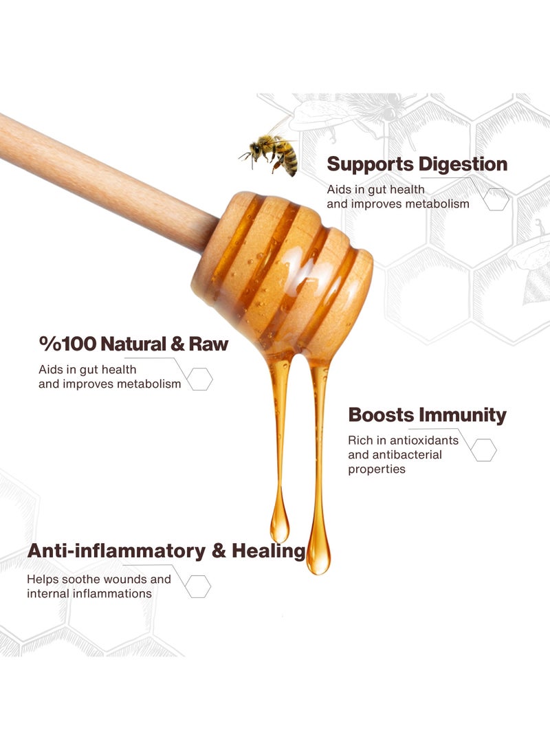 Asal Alghali Pure Sidr Honey 280g - Raw, Organic, Unprocessed Sidr Tree Honey from the Middle East - Rich in Nutrients, Antibacterial & Anti-Inflammatory Properties - Natural Luxurious Sweetener - Image 2