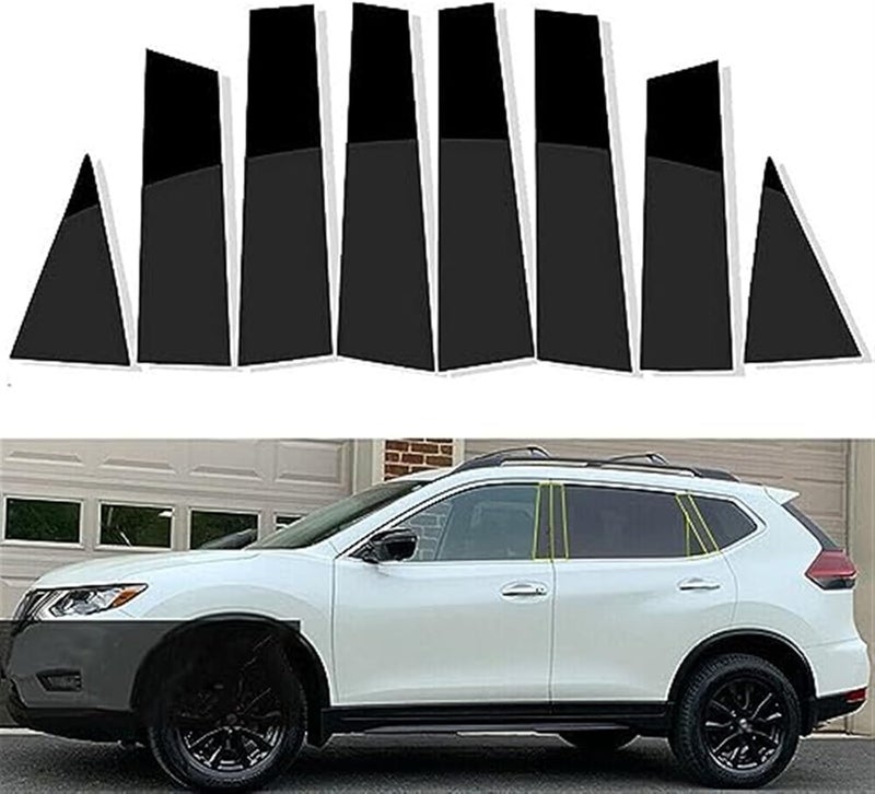 Vuzmode 8Pcs Car Door Window Trim Cover for Nissan X-Trail - Image 2
