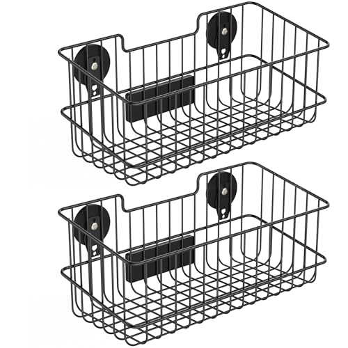ULIBERMAGNET Magnetic Baskets, Large Capacity Metal Wire Mesh Basket Holder Organizer for Sundry Tool Storage, Magnetic Shelf for Garage, Laundry, Kitchen, Workshop, Cabinet(2 Pack) - Image 1