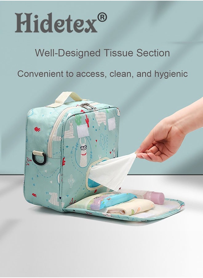 Hidetex - Diaper Bag Baby Diaper Caddy Bag Organizer Mom Bag Diaper Storage Bag Wet Bags Bag Organizer for Tote Travel Organizer Bags Single-shoulder Nappy Bag Storage Bags - Image 1