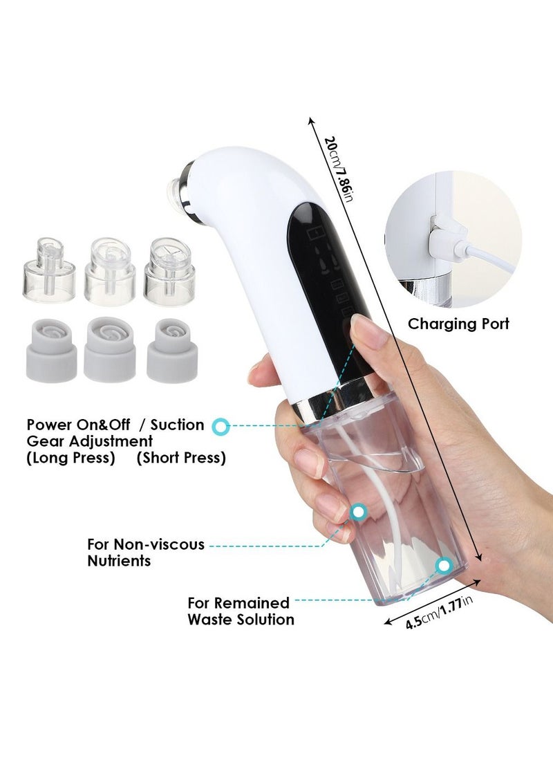 HailiCare - Blackhead Remover Pore Vacuum Cleaner Electric Micro Small Bubble Facial Cleasing Machine USB Rechargeable Beauty Device - Image 1