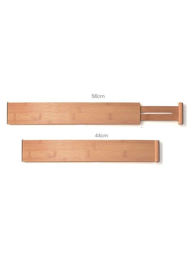 4-Piece Creative Expandable Telescopic Drawer Brown 60x10x15centimeter  - Image 5