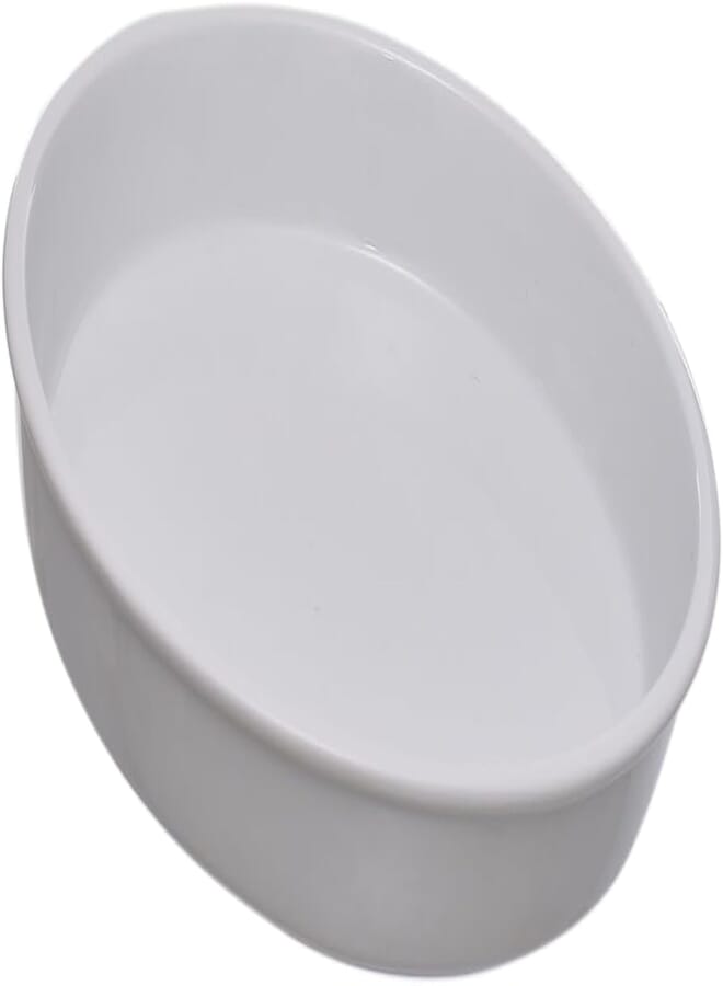 Porland Porcelain Round Oven Dish 26Cm Unique Elegant Design - White