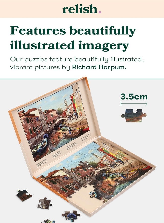 Relish Large Piece Puzzles for Seniors, 63 Piece Burano Island (Venice) Jigsaw Puzzle, Dementia Products for Elderly - Image 4