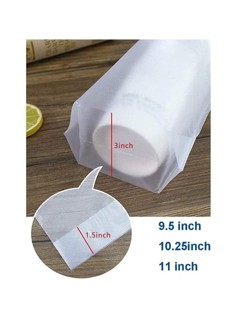100 PCS Cup Drink Carrier Bags with Clear Handle - Portable Plastic Beverage Containers for Take Out - Holds 1 Cup Up to 16OZ - Hanging Hole Design  - Image 4