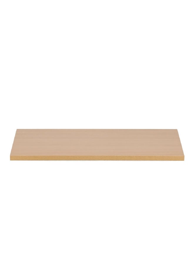 Micasa Superior Quality Wall Mounted Rectangular Wooden Shelf Natural 1.8 x 30 x 60 cm 15480 - Image 1