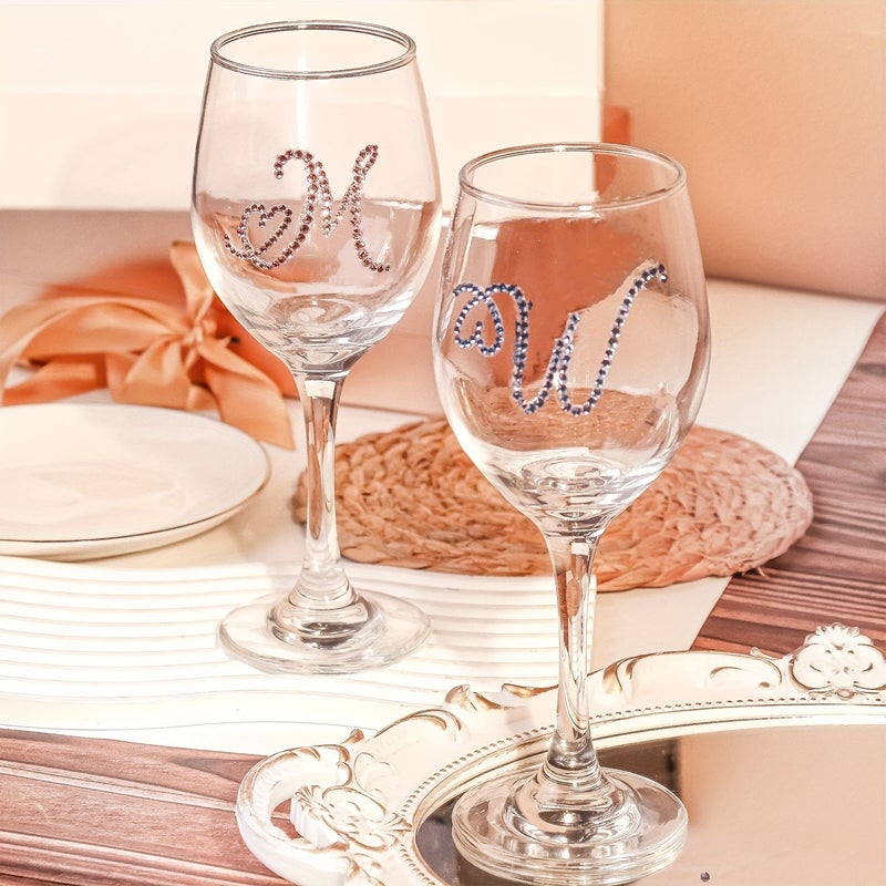 Light Green Diamond Champagne Wedding Flute Wine Glass With Your Name Gift For Bride And Groom - Image 3